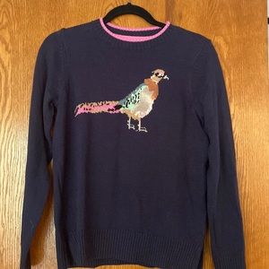 Charter club cotton sweater with bird sz S